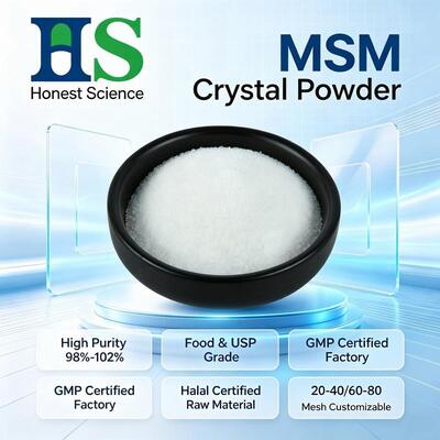 Bubuk Kristal MSM Food Grade Methylsulfonylmethane Dimethyl Sulfone